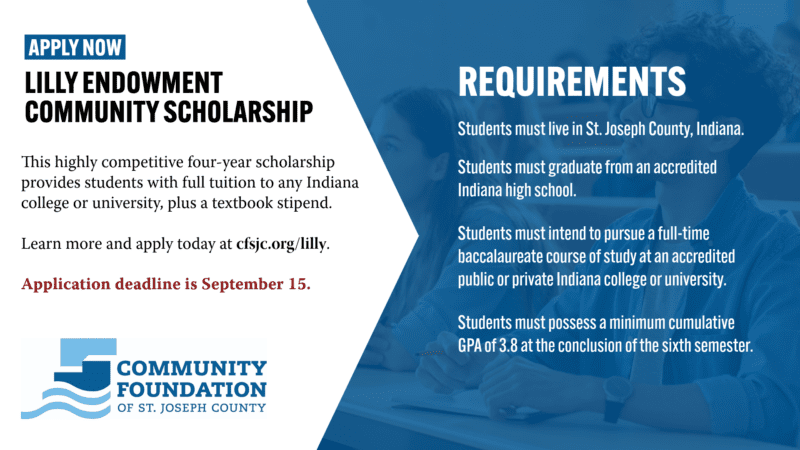 Application instructions for the Lilly Endowment Community Scholarship