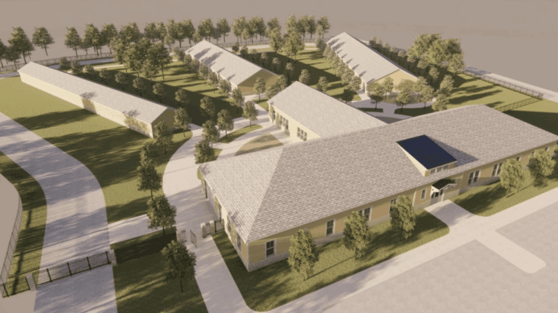Artist's rendering of New Day Intake Center